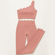 One-Shoulder Scallop Set