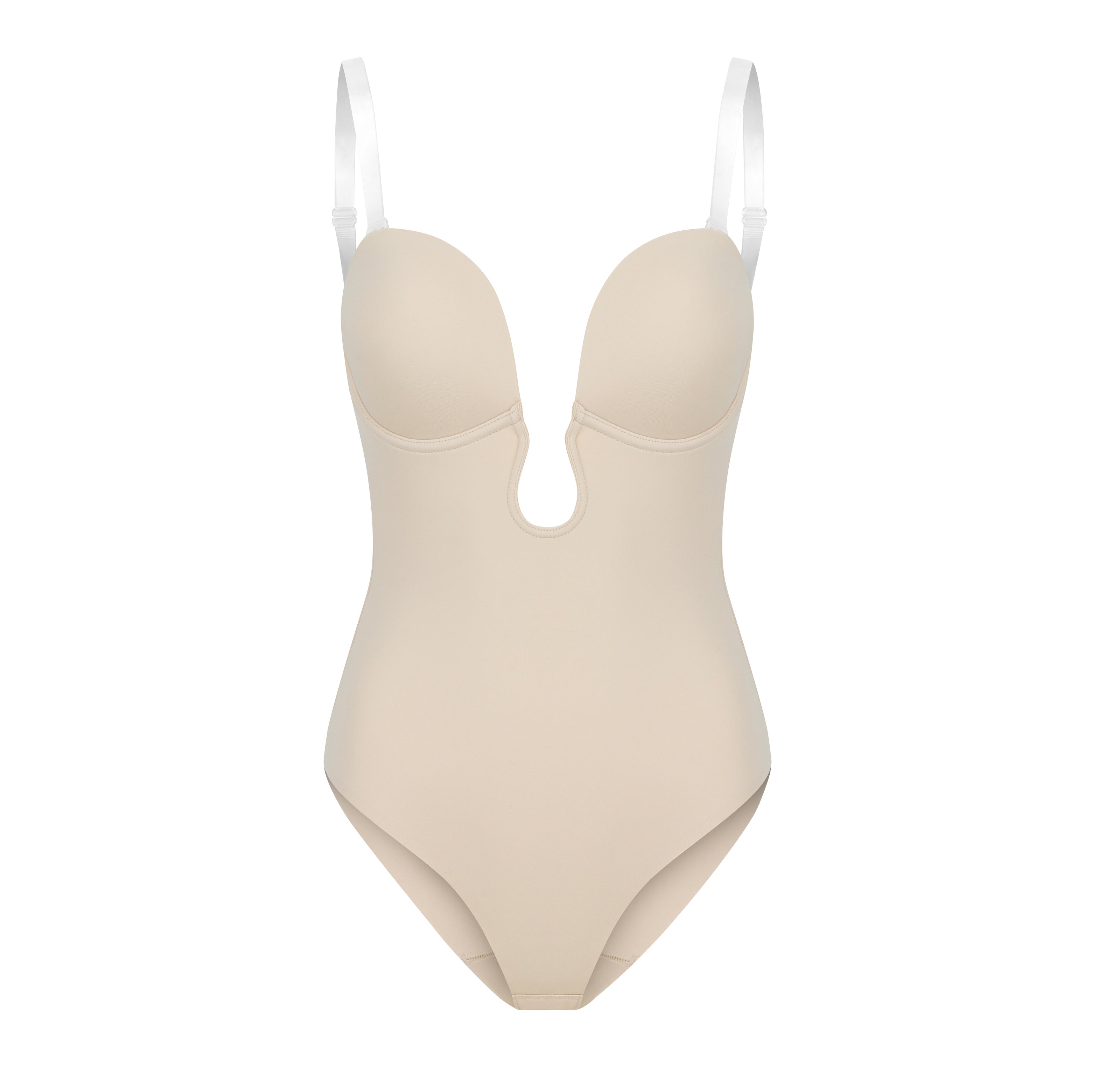 Plunge Low-back Body Suit / Backless Body Suit/ Body Suit Clear Straps