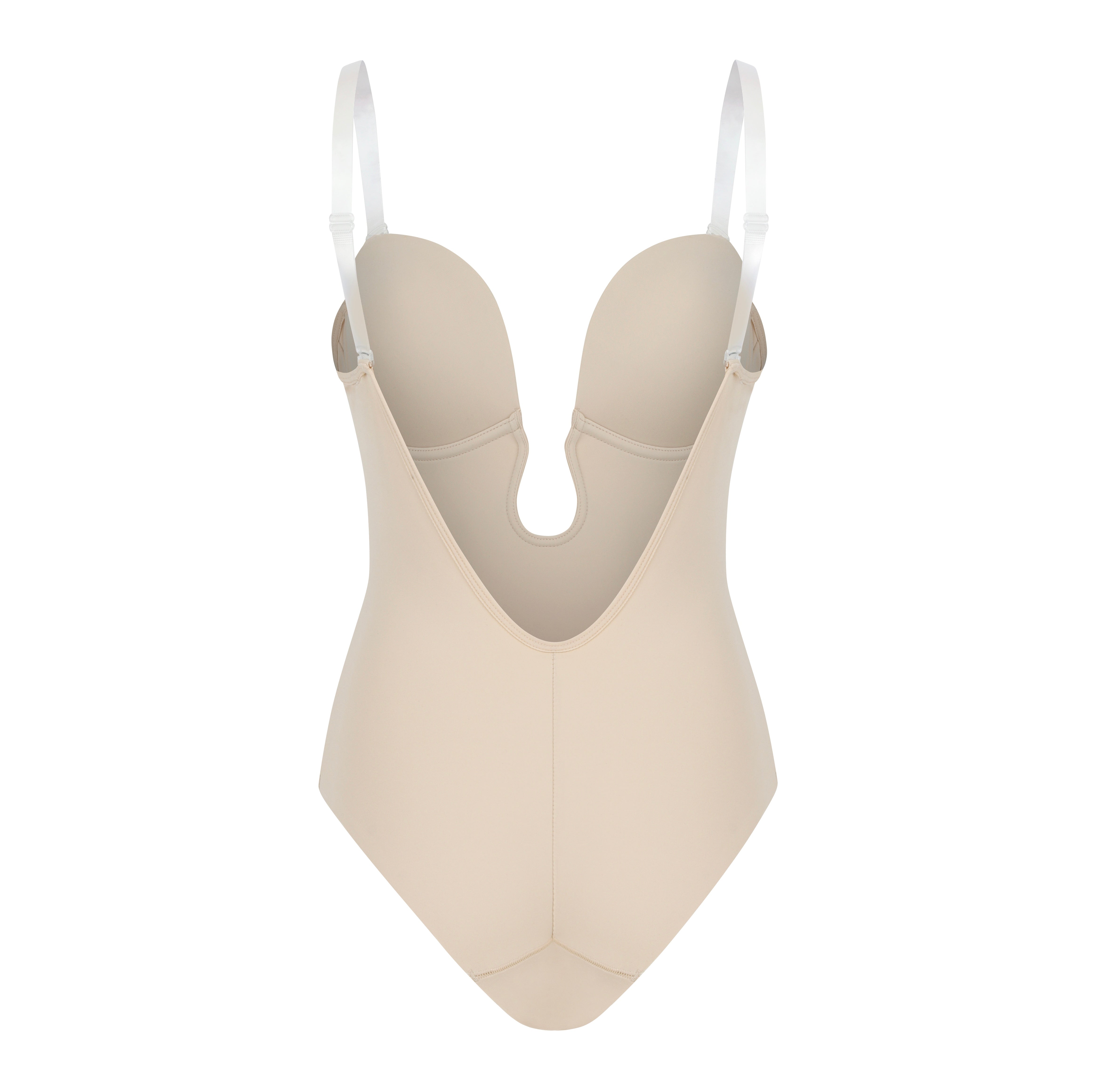 Plunge Low-back Body Suit / Backless Body Suit/ Body Suit Clear Straps