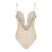 Plunge Low-back Body Suit / Backless Body Suit/ Body Suit Clear Straps