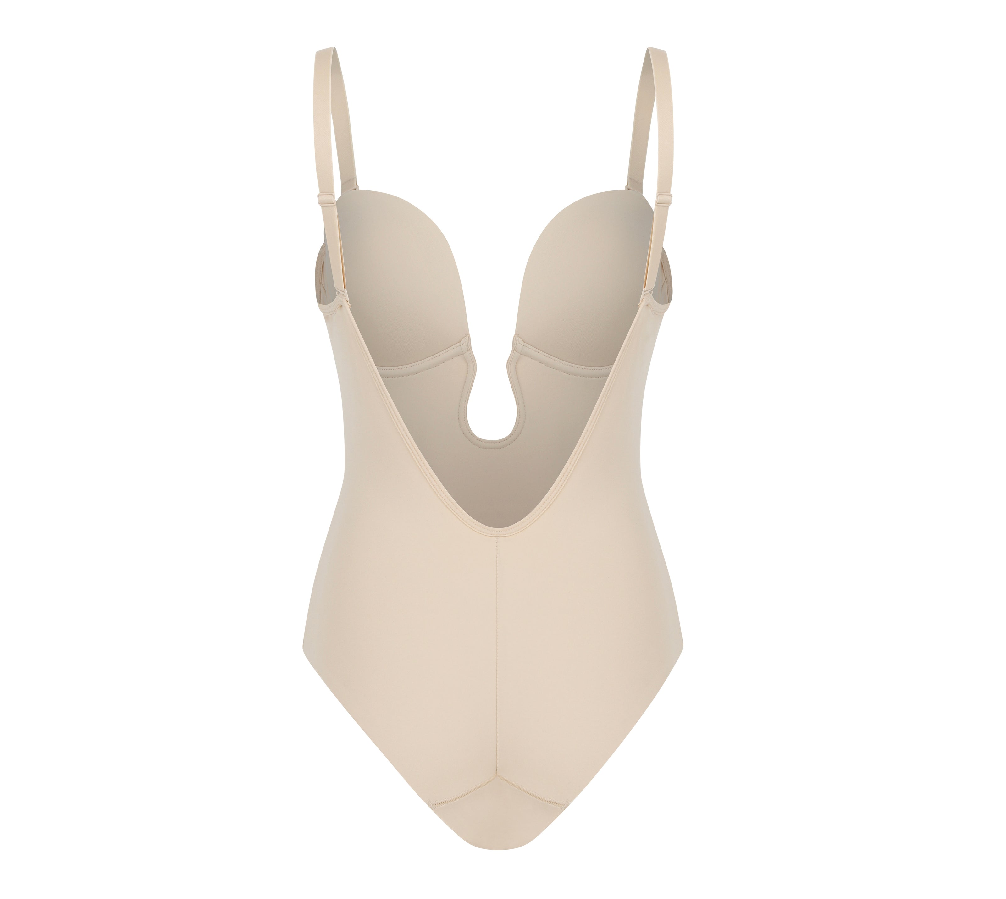 Plunge Low-back Body Suit / Backless Body Suit/ Body Suit Clear Straps