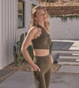 Clay Scallop Halter Active Set