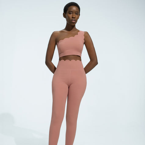 One-Shoulder Scallop Set