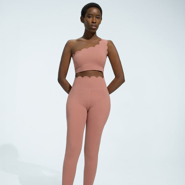 One-Shoulder Scallop Set