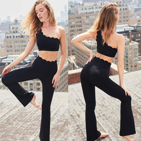 One-Shoulder Scallop Set