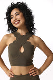 Clay Scallop Halter Active Set