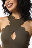 Clay Scallop Halter Active Set
