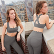 Scallop Edge Crossback Bra & High-Waist Set