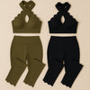 Clay Scallop Halter Active Set