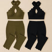 Clay Scallop Halter Active Set - Bralex Shop